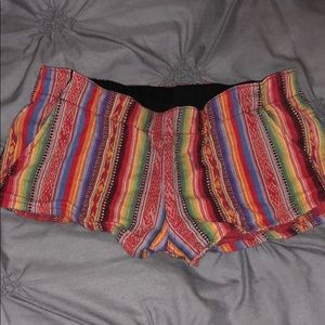 Short multicolored shorts
